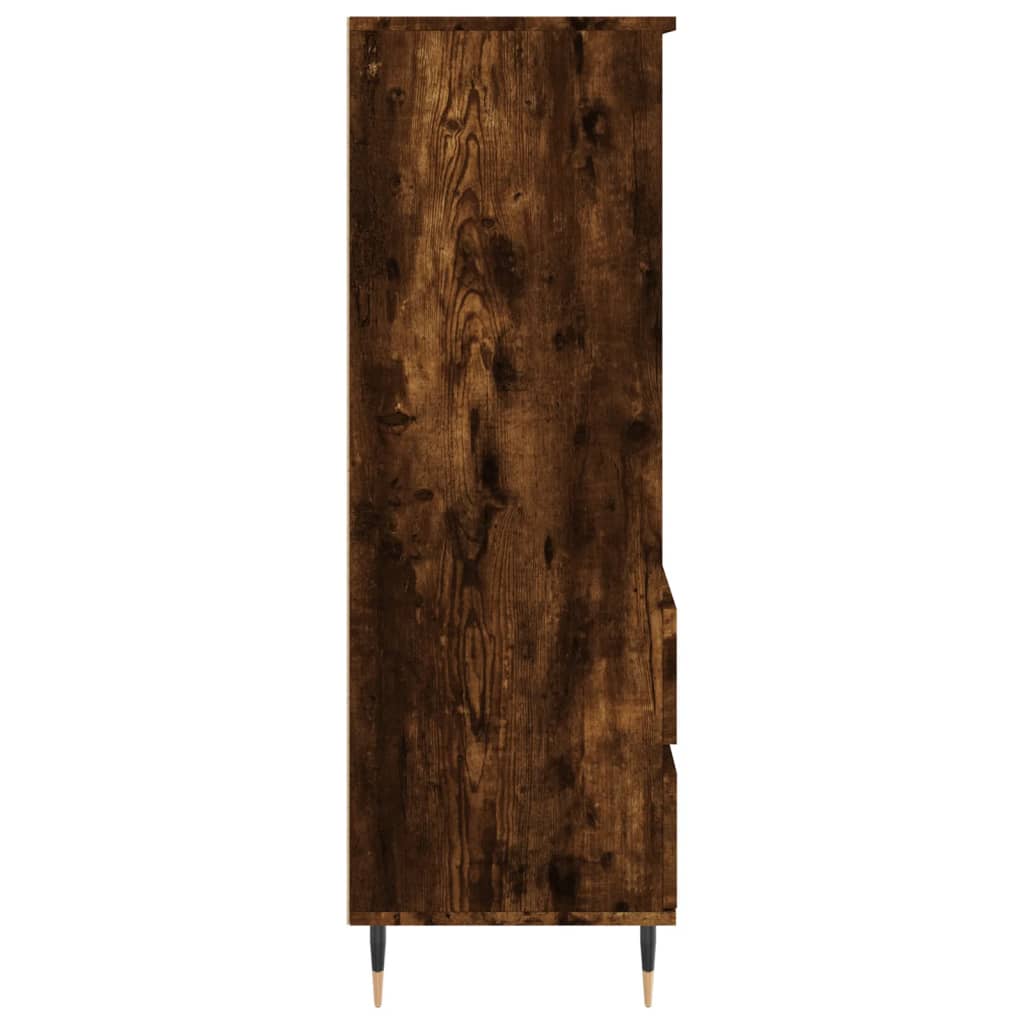 Visoka komoda boja hrasta 40x36x110 cm od konstruiranog drva Smeđa