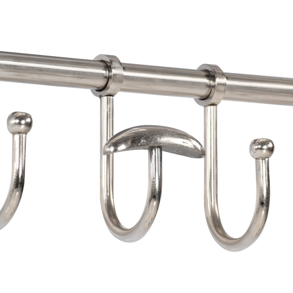 Stalak za prtljagu s vješalicama ogledalom aluminijski Srebrna 67 x 32 x 32 cm