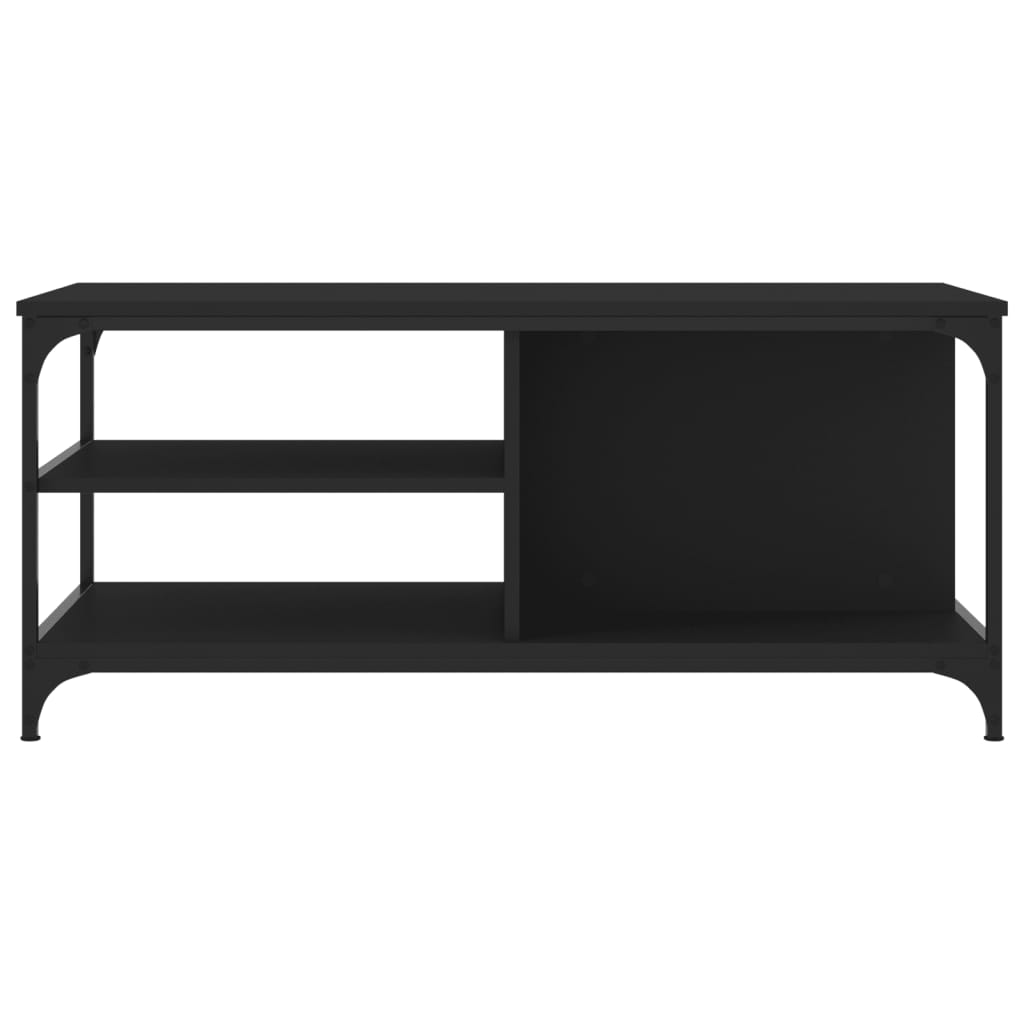 Stolić za kavu crni 100 x 50 x 45 cm od konstruiranog drva