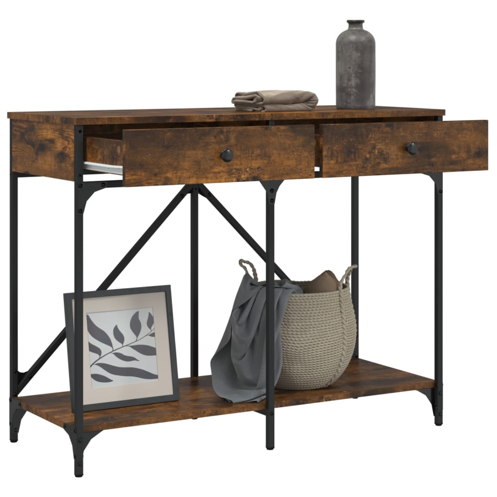 Konzolni stol boja hrasta 100x39x78,5 cm od konstruiranog drva