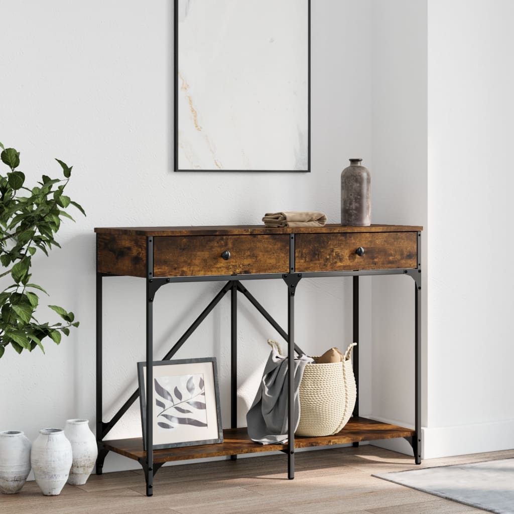 Konzolni stol boja hrasta 100x39x78,5 cm od konstruiranog drva