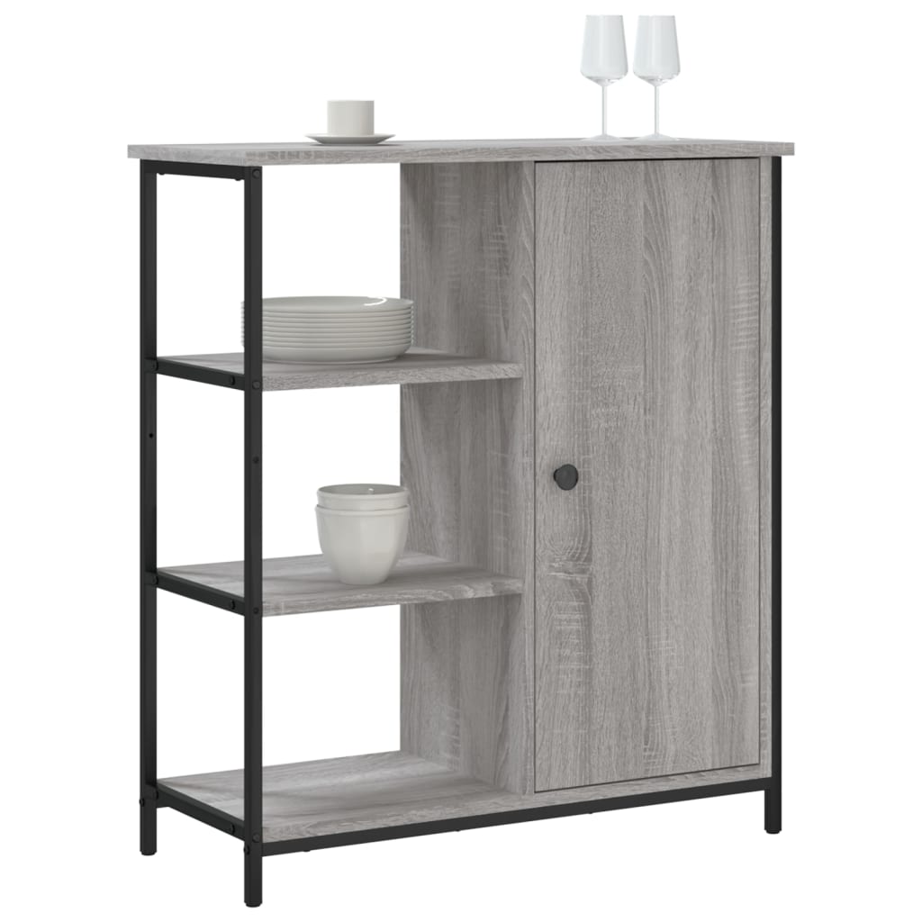 Komoda boja hrasta sonome 70 x 30 x 80 cm od konstruiranog drva Siva