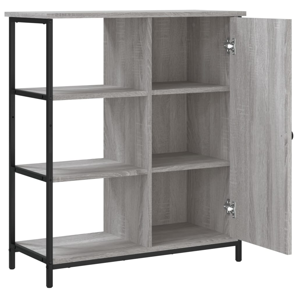 Komoda boja hrasta sonome 70 x 30 x 80 cm od konstruiranog drva Siva