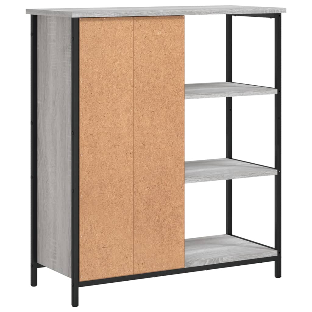 Komoda boja hrasta sonome 70 x 30 x 80 cm od konstruiranog drva Siva