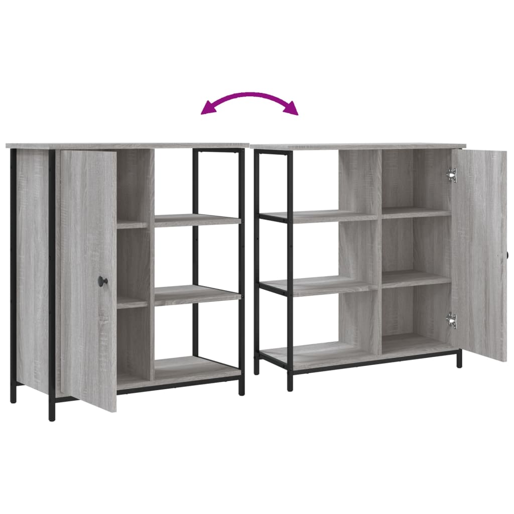 Komoda boja hrasta sonome 70 x 30 x 80 cm od konstruiranog drva Siva