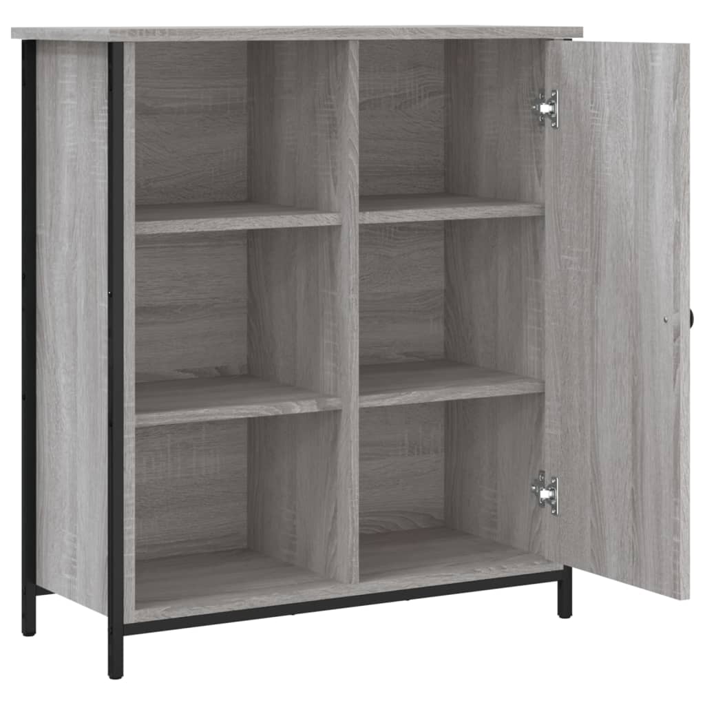 Komoda boja hrasta sonome 70 x 30 x 80 cm od konstruiranog drva Siva
