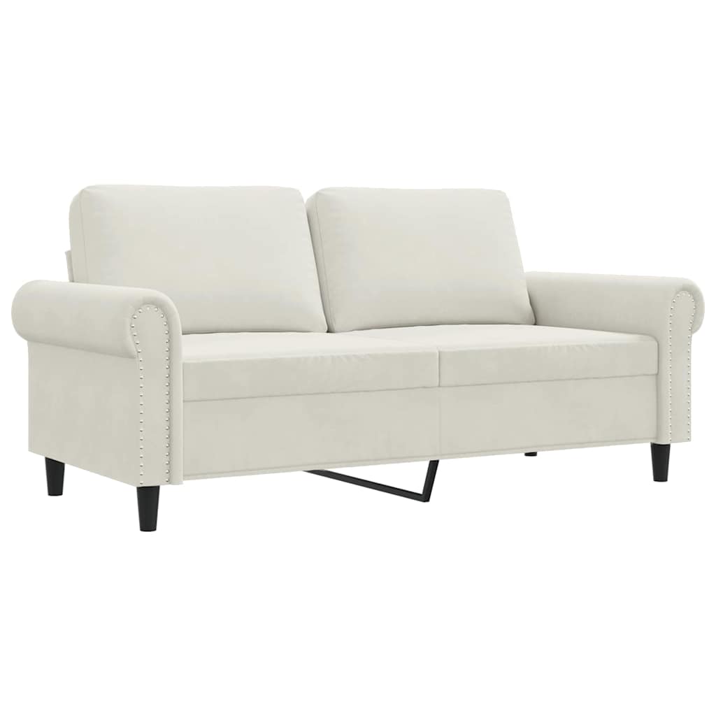 Dvosjed krem 140 cm baršunasti Krema