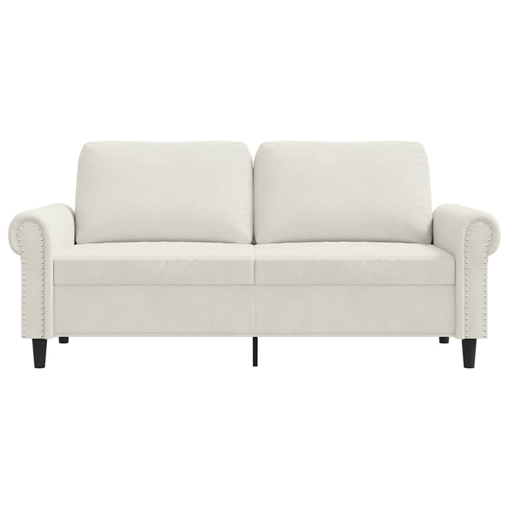 Dvosjed krem 140 cm baršunasti Krema