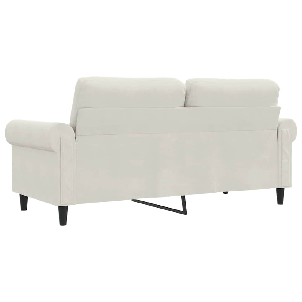 Dvosjed krem 140 cm baršunasti Krema