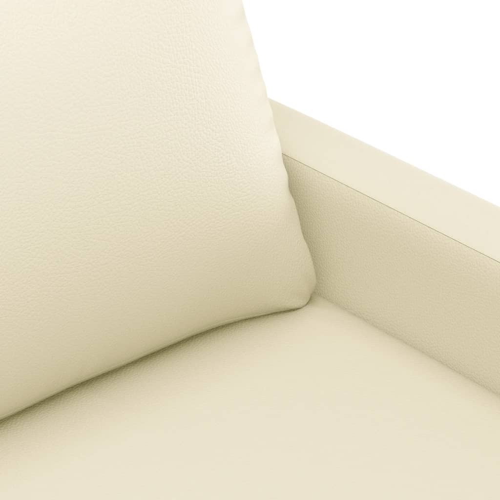 Fotelja krem 60 cm od umjetne kože