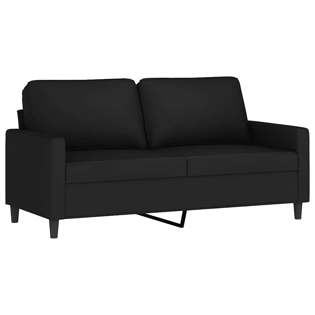 Dvosjed crni 140 cm baršunasti