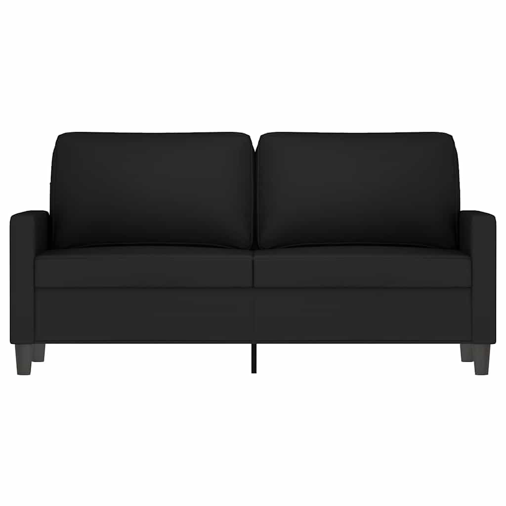 Dvosjed crni 140 cm baršunasti