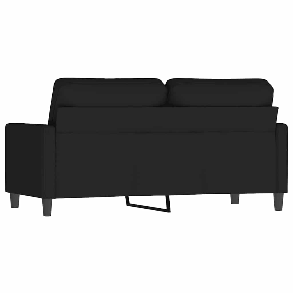 Dvosjed crni 140 cm baršunasti