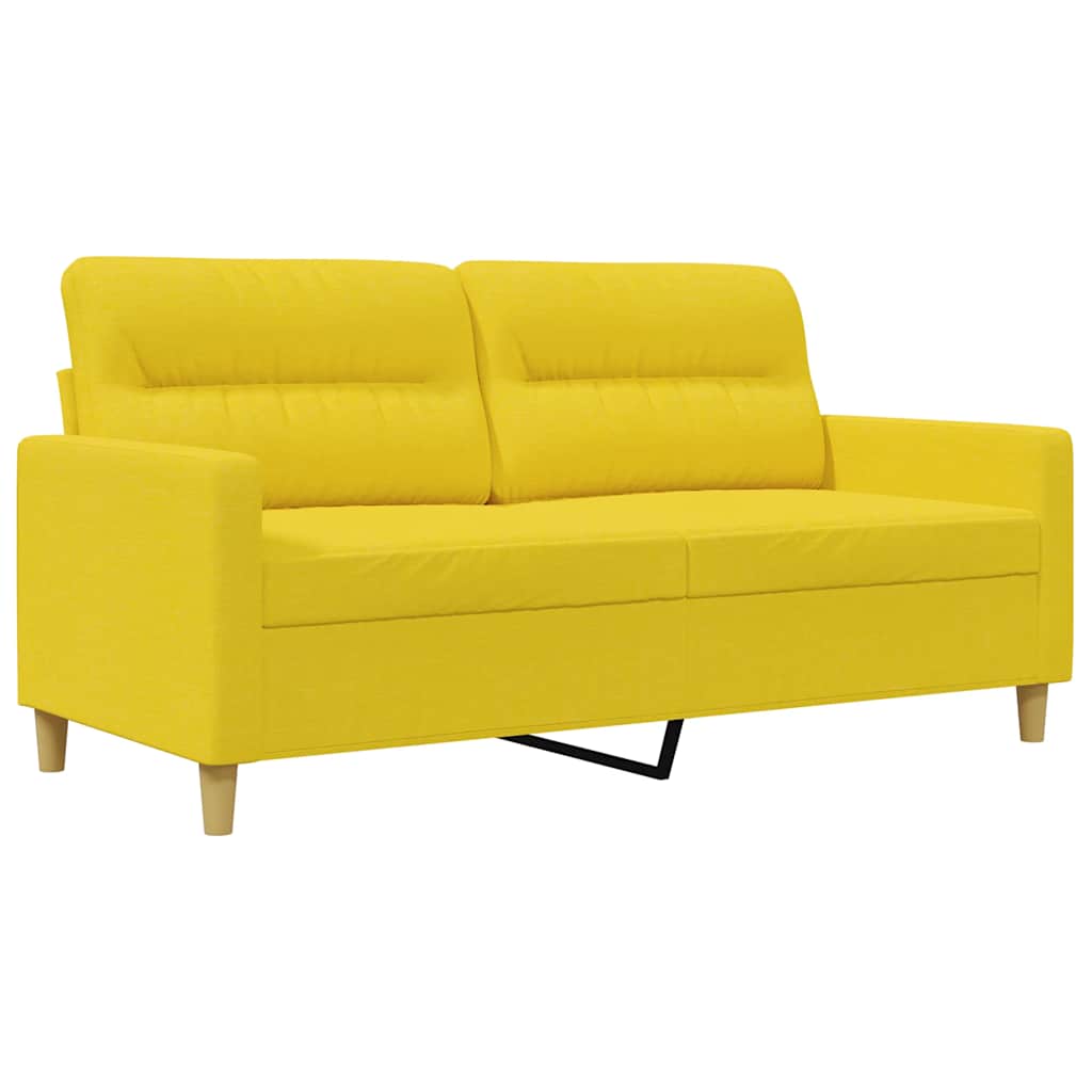 Dvosjed od tkanine svjetložuti 140 cm Žuta