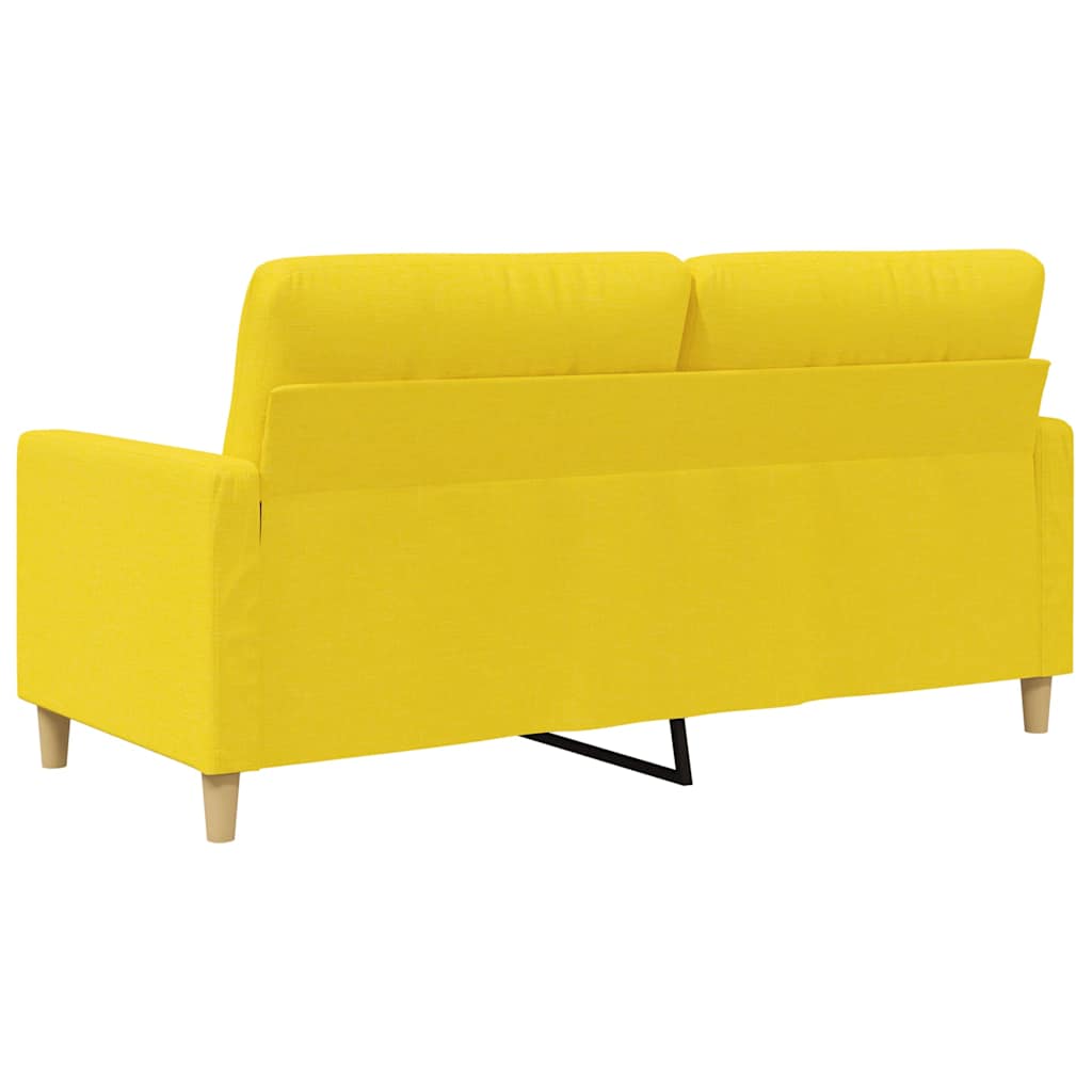 Dvosjed od tkanine svjetložuti 140 cm Žuta