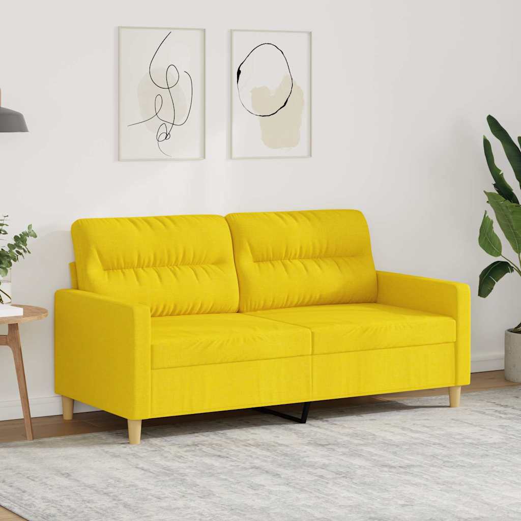 Dvosjed od tkanine svjetložuti 140 cm Žuta
