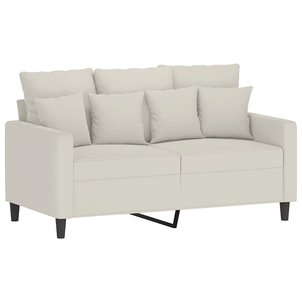 Dvosjed krem 120 cm baršunasti Krema