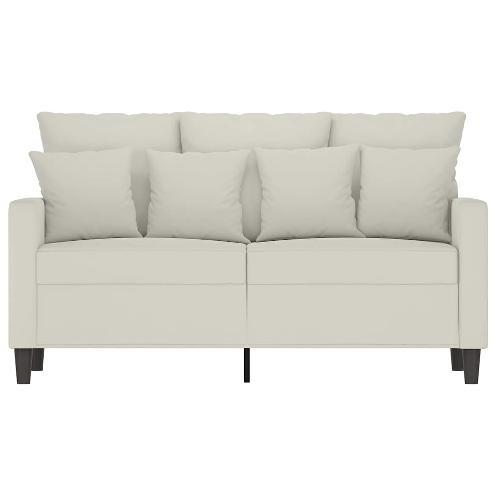 Dvosjed krem 120 cm baršunasti Krema