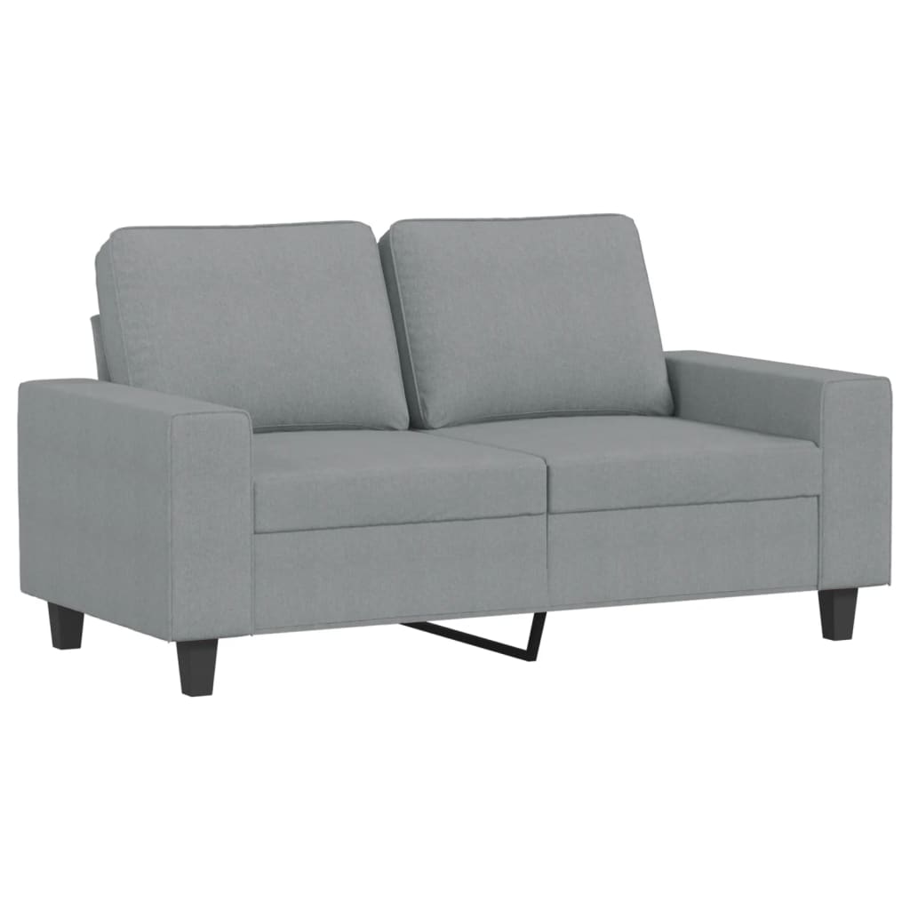 Dvosjed od tkanine svjetlosivi 120 cm Siva