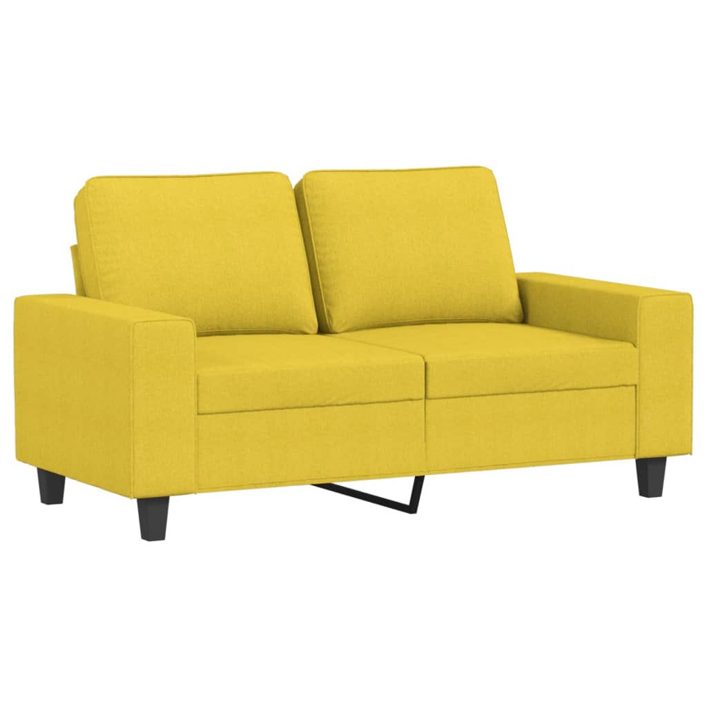 Dvosjed od tkanine svjetložuti 120 cm Žuta