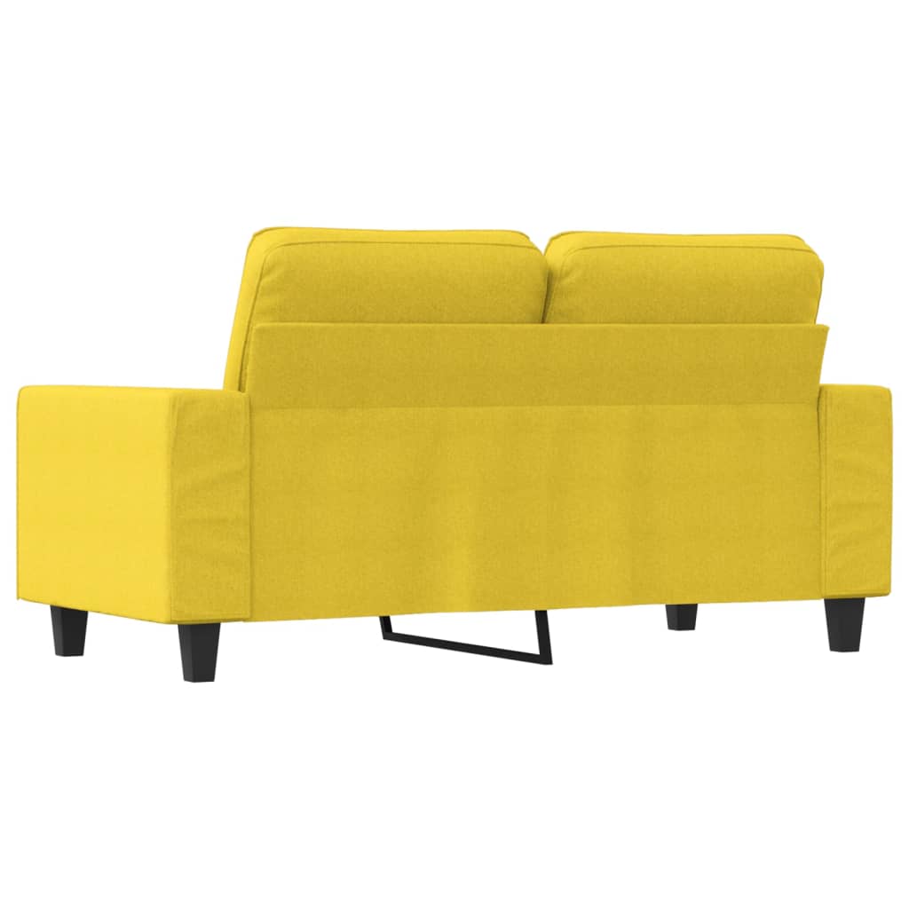 Dvosjed od tkanine svjetložuti 120 cm Žuta