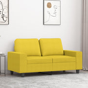Dvosjed od tkanine svjetložuti 120 cm Žuta