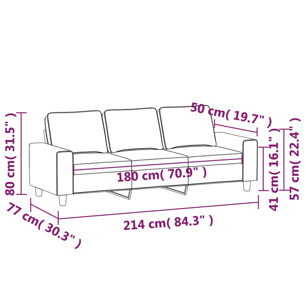 Trosjed od tkanine crvena boja vina 180 cm