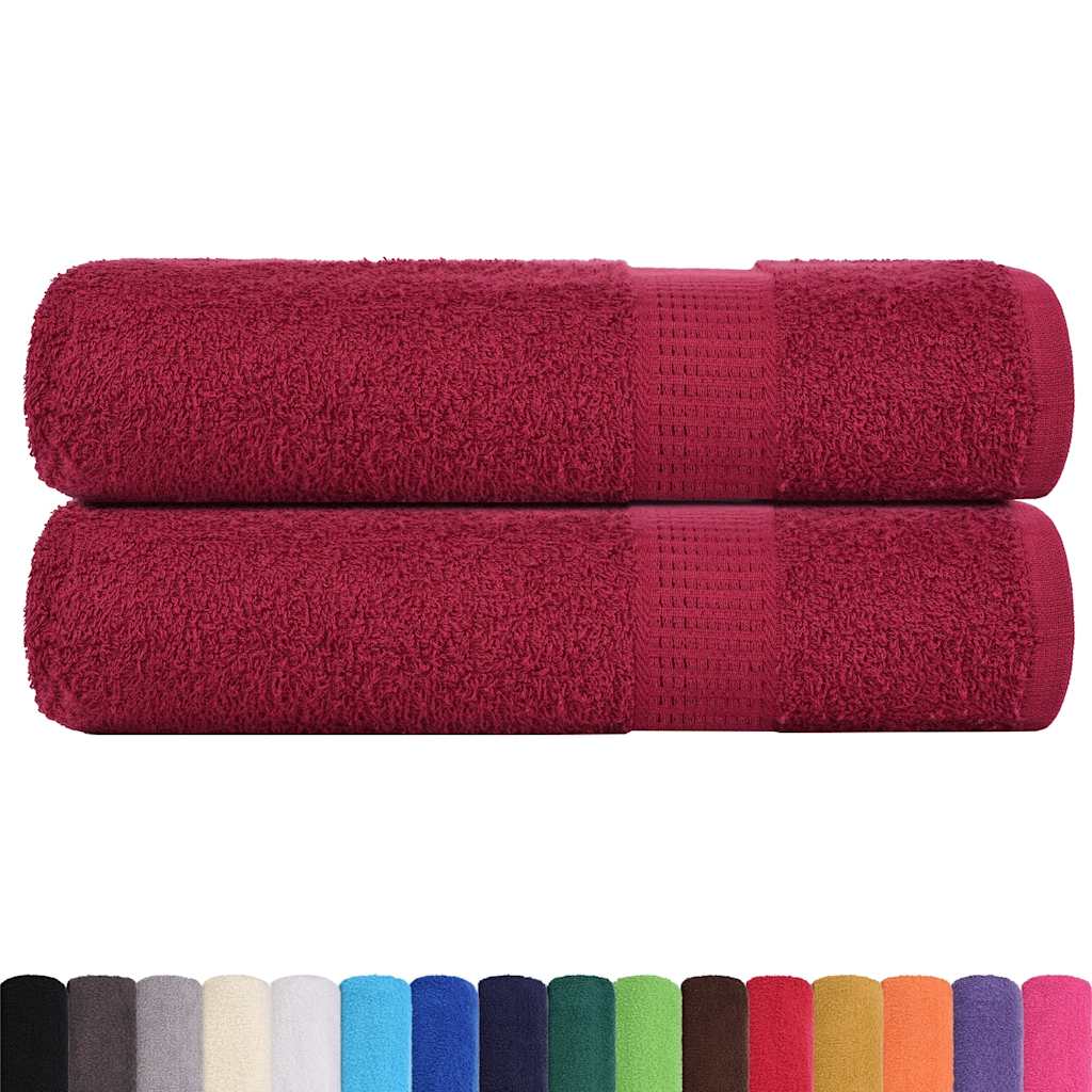 Ručnici za tuširanje FROGN 2 kom Bordeaux 70x140 cm 360 gsm