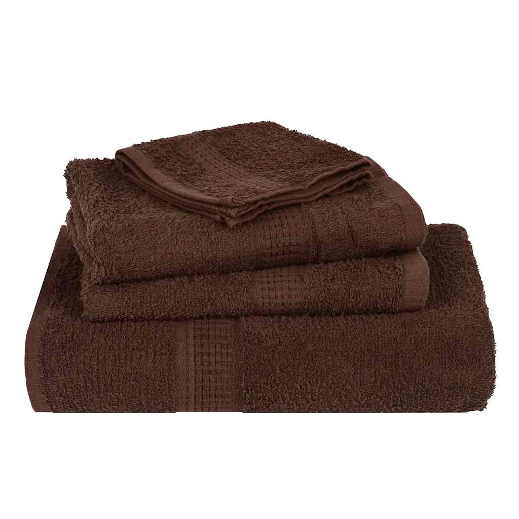 Ručnici za pranje FROGN 4 kom. Smeđi 30x30 cm 360 g/m²