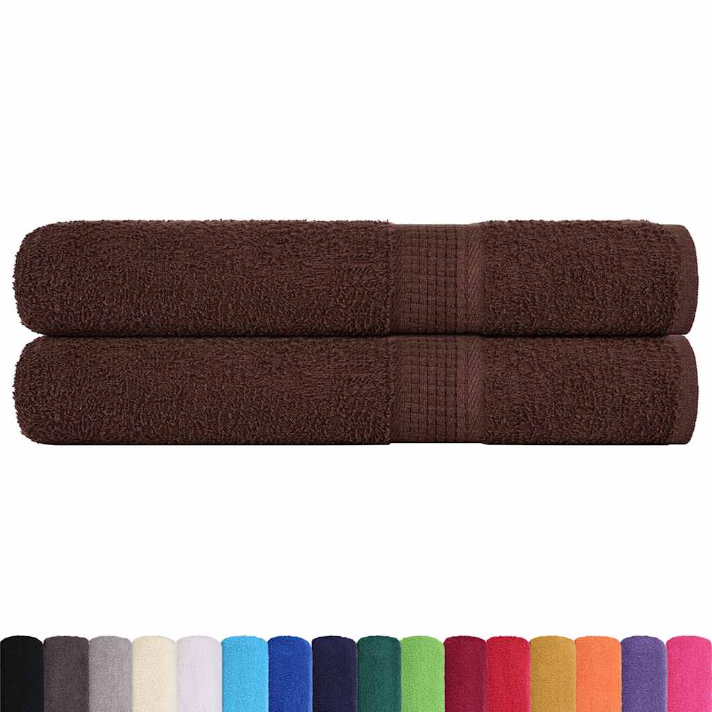 Ručnici FROGN 2 kom smeđi 100x200 cm 360 g/m²