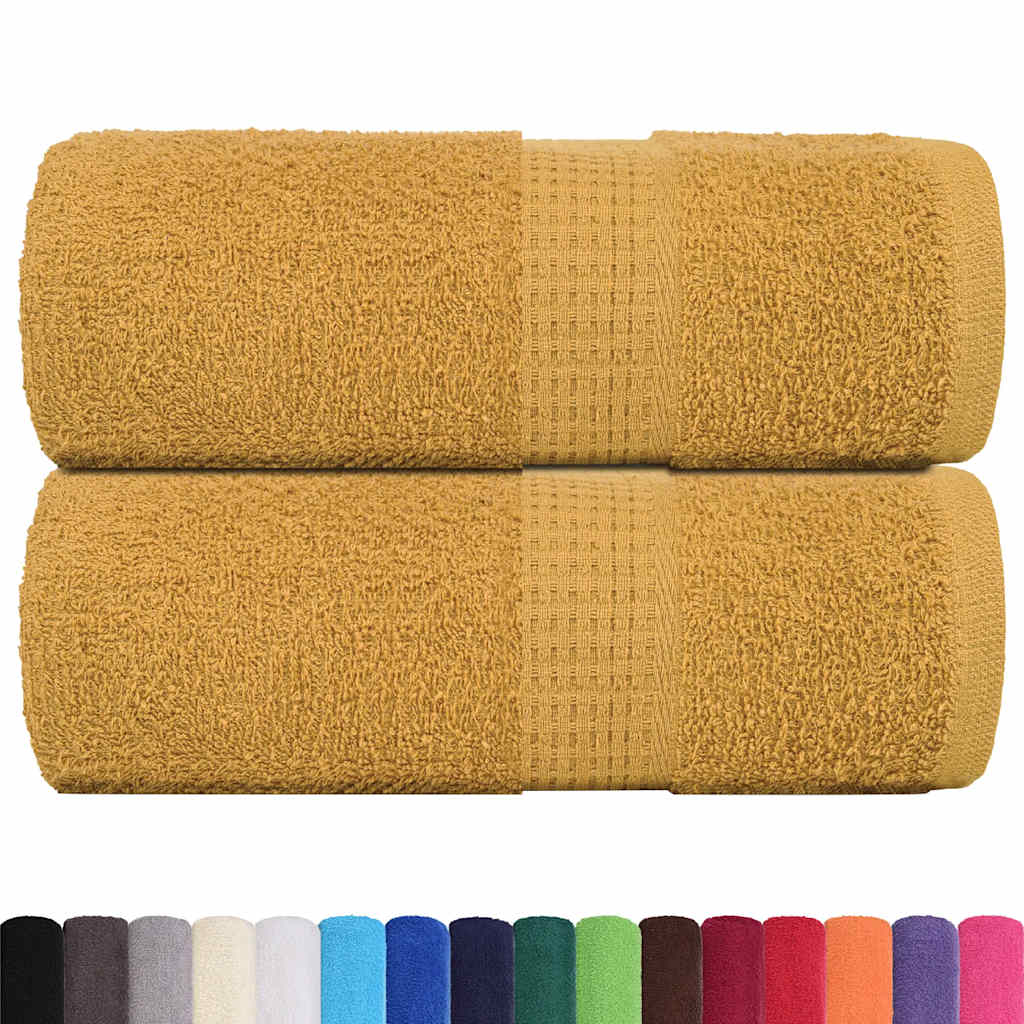 Ručnici za goste FROGN 2 kom. zlatne boje 30x50 cm 360 g/m²