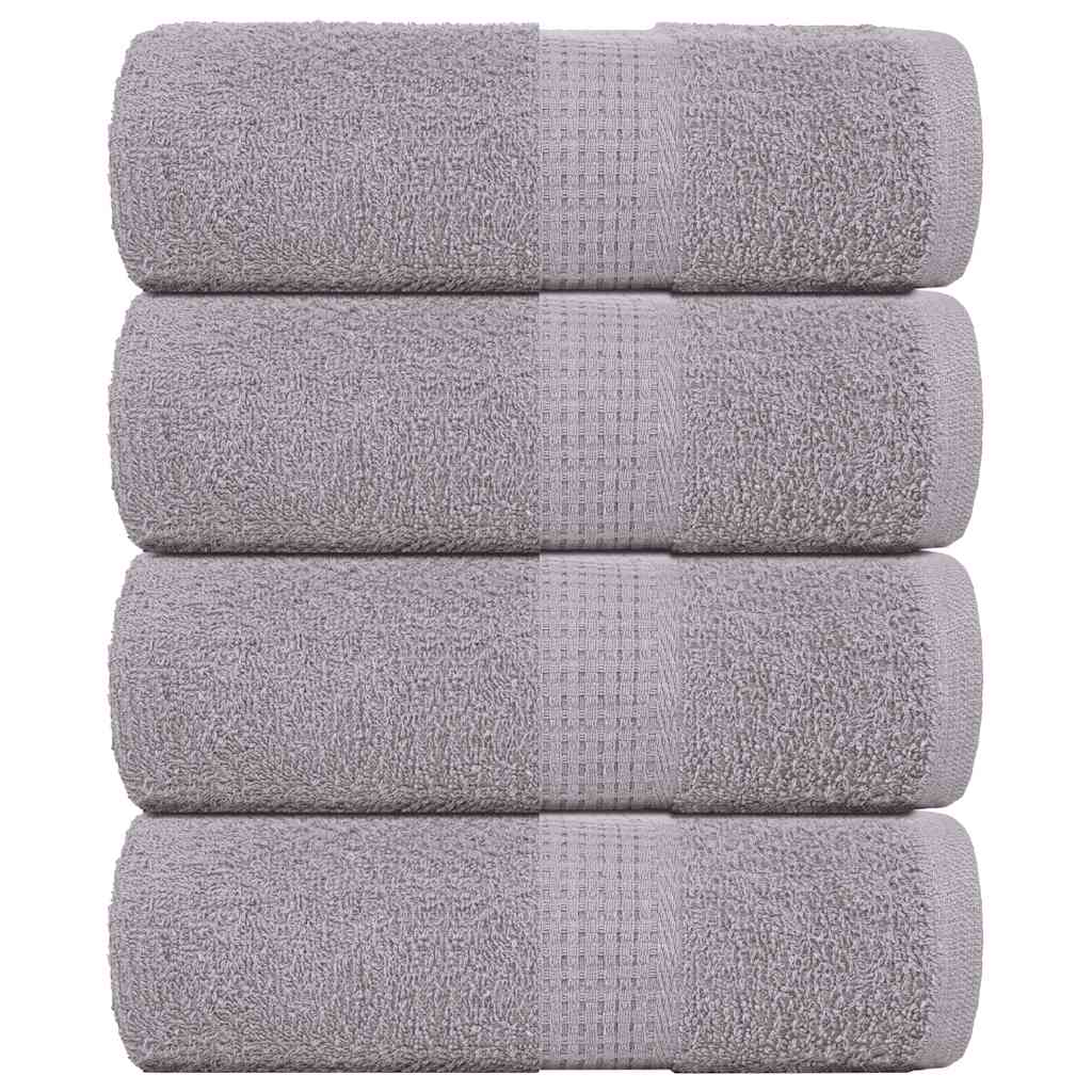Ručnici za goste FROGN 4 kom. Sivi 30x50 cm 360 g/m²