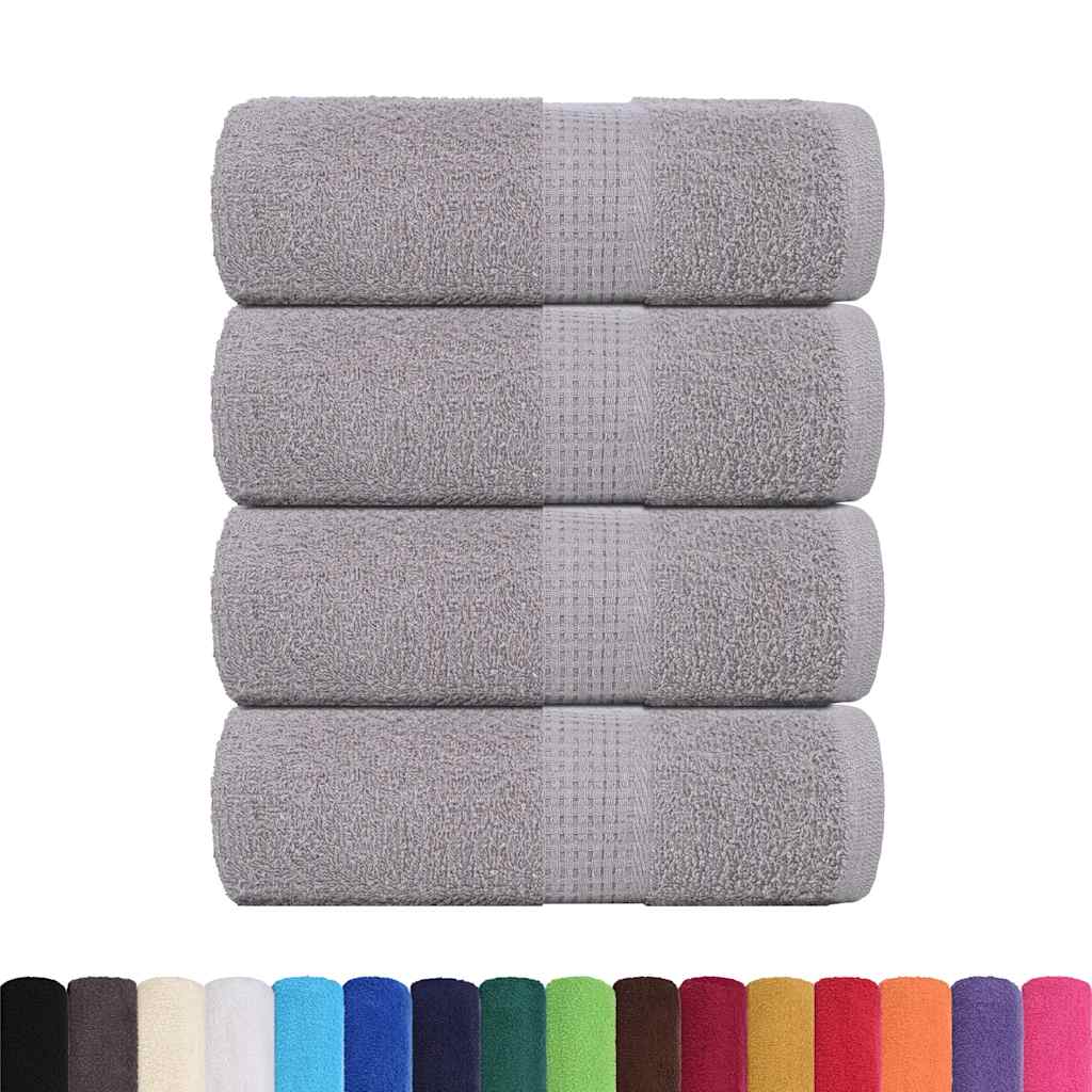 Ručnici za goste FROGN 4 kom. Sivi 30x50 cm 360 g/m²