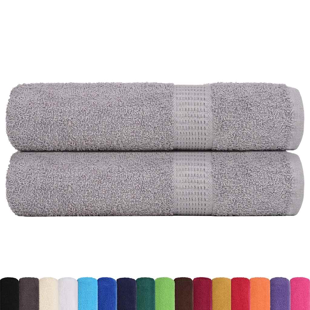 Ručnici za ruke FROGN 2 kom. sivi 50x100 cm 360 g/m²