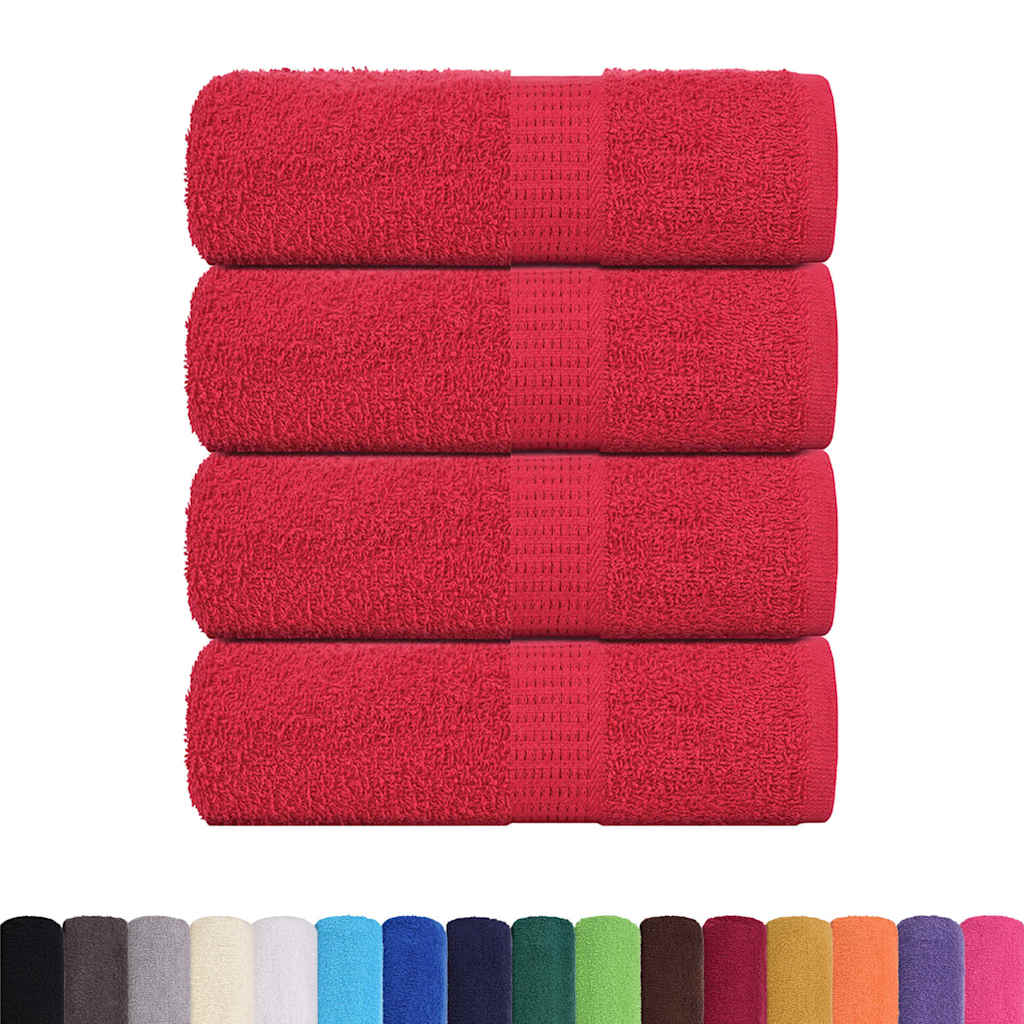 Ručnici za pranje FROGN 4 kom. Crveni 30x30 cm 360 g/m²