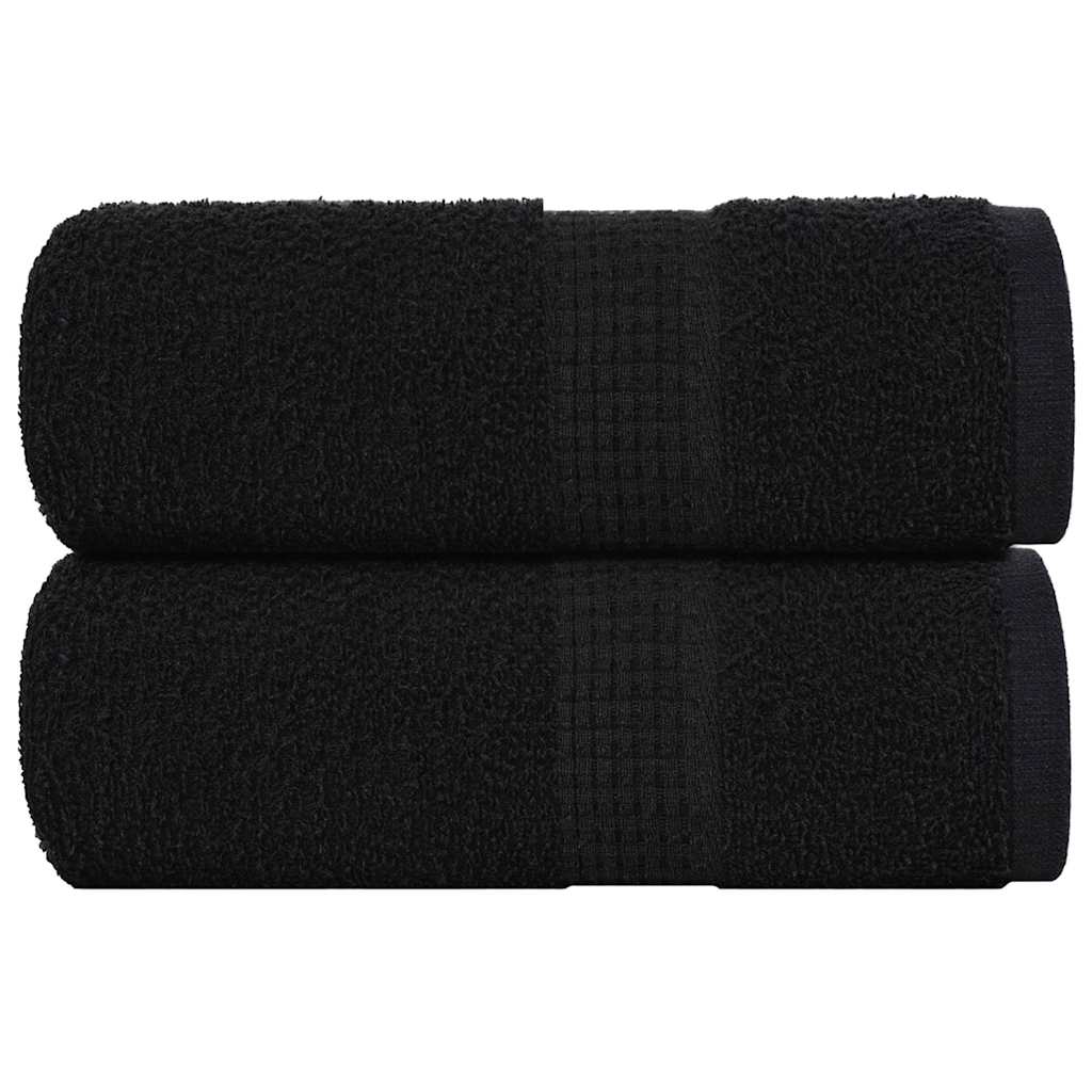 Ručnici za pranje FROGN 2 kom. Crne 30x30 cm 360 g/m²