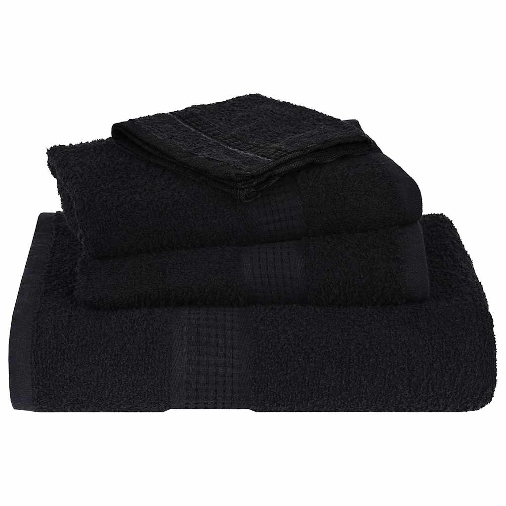 Ručnici za pranje FROGN 4 kom. Crne 30x30 cm 360 g/m²
