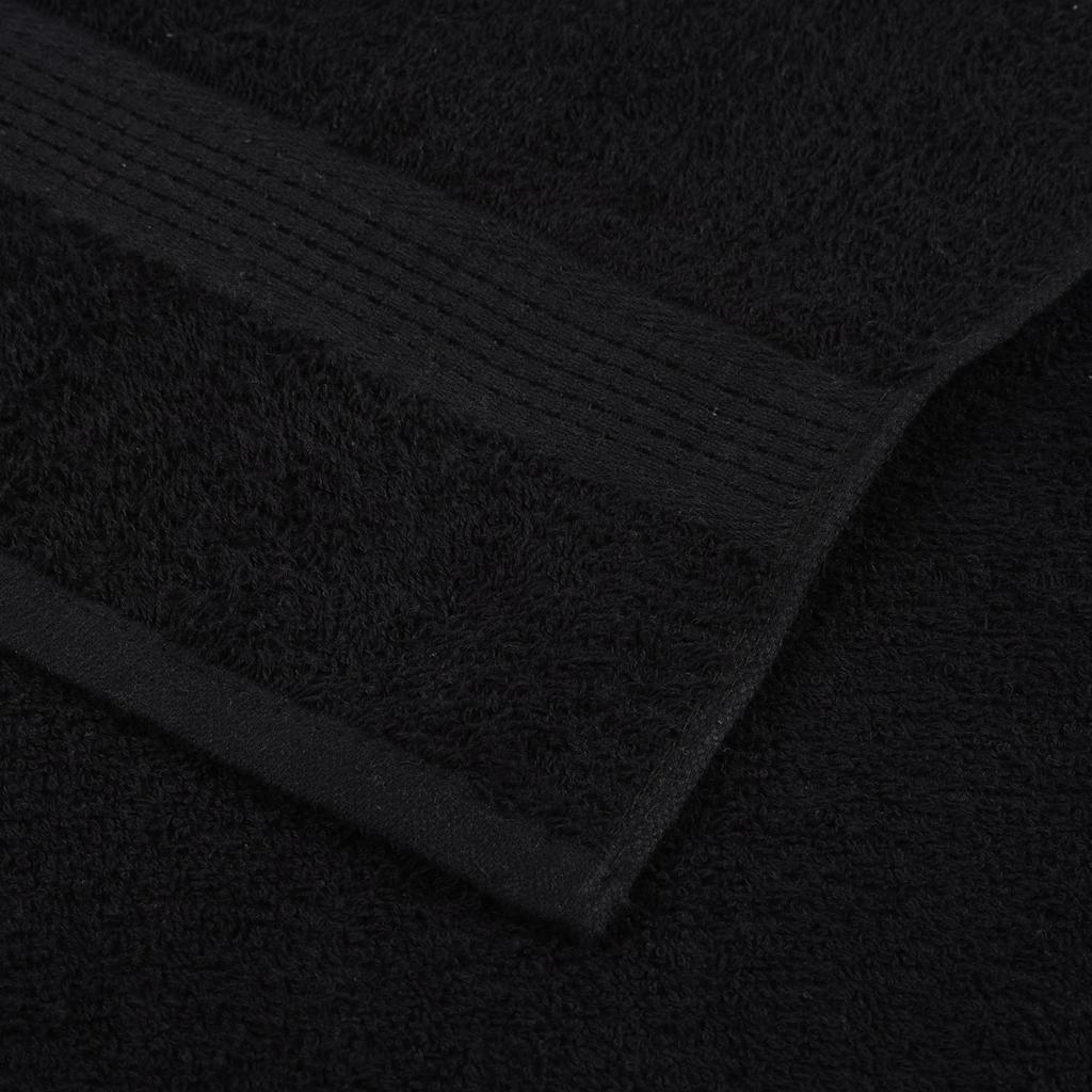 Ručnici za goste FROGN 10 kom. Crni 30x50 cm 360 g/m²