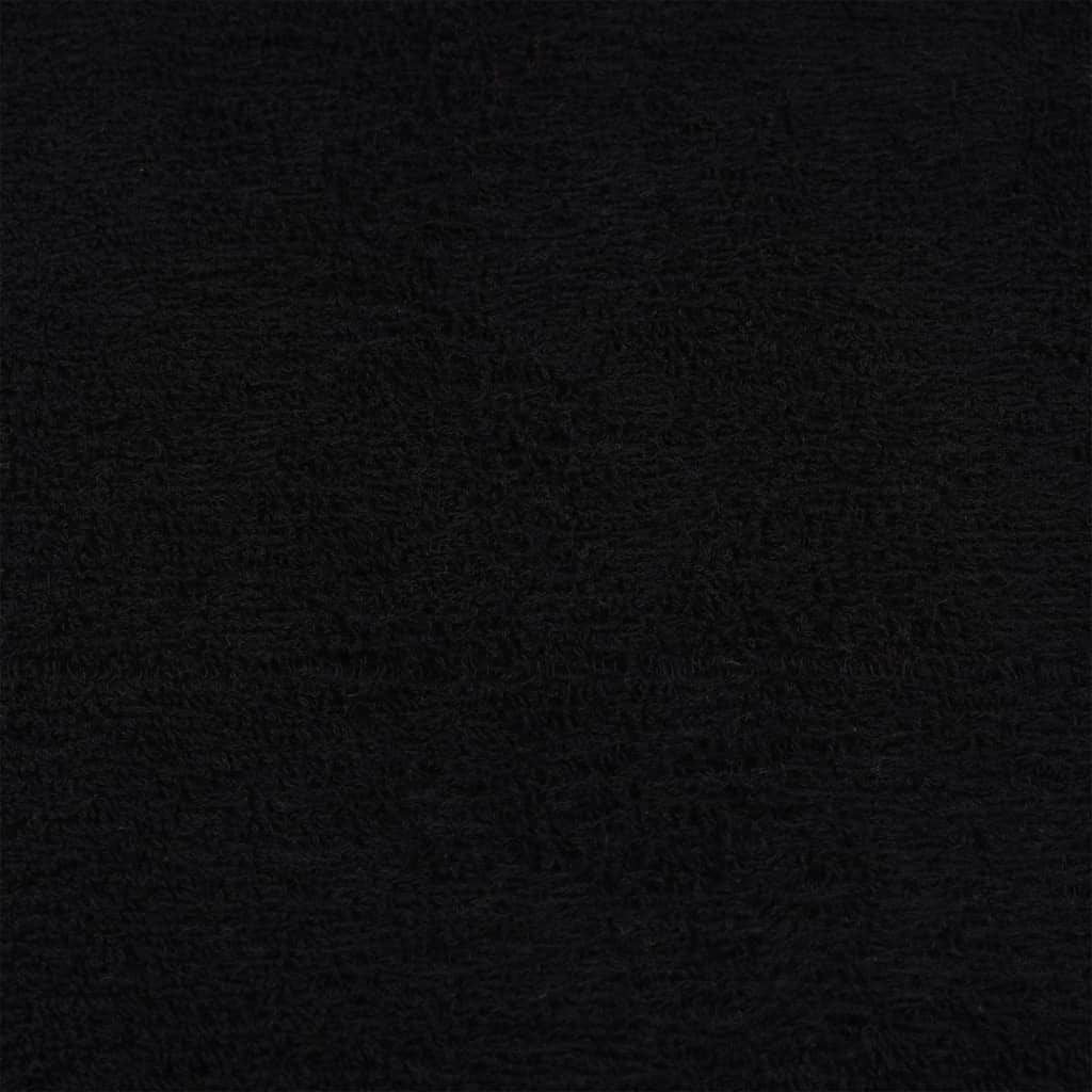Ručnici za ruke FROGN 4 kom. Crni 50x100 cm 360 g/m²