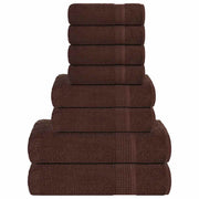 Set ručnika od 8 dijelova FROGN smeđi 360 g/m²