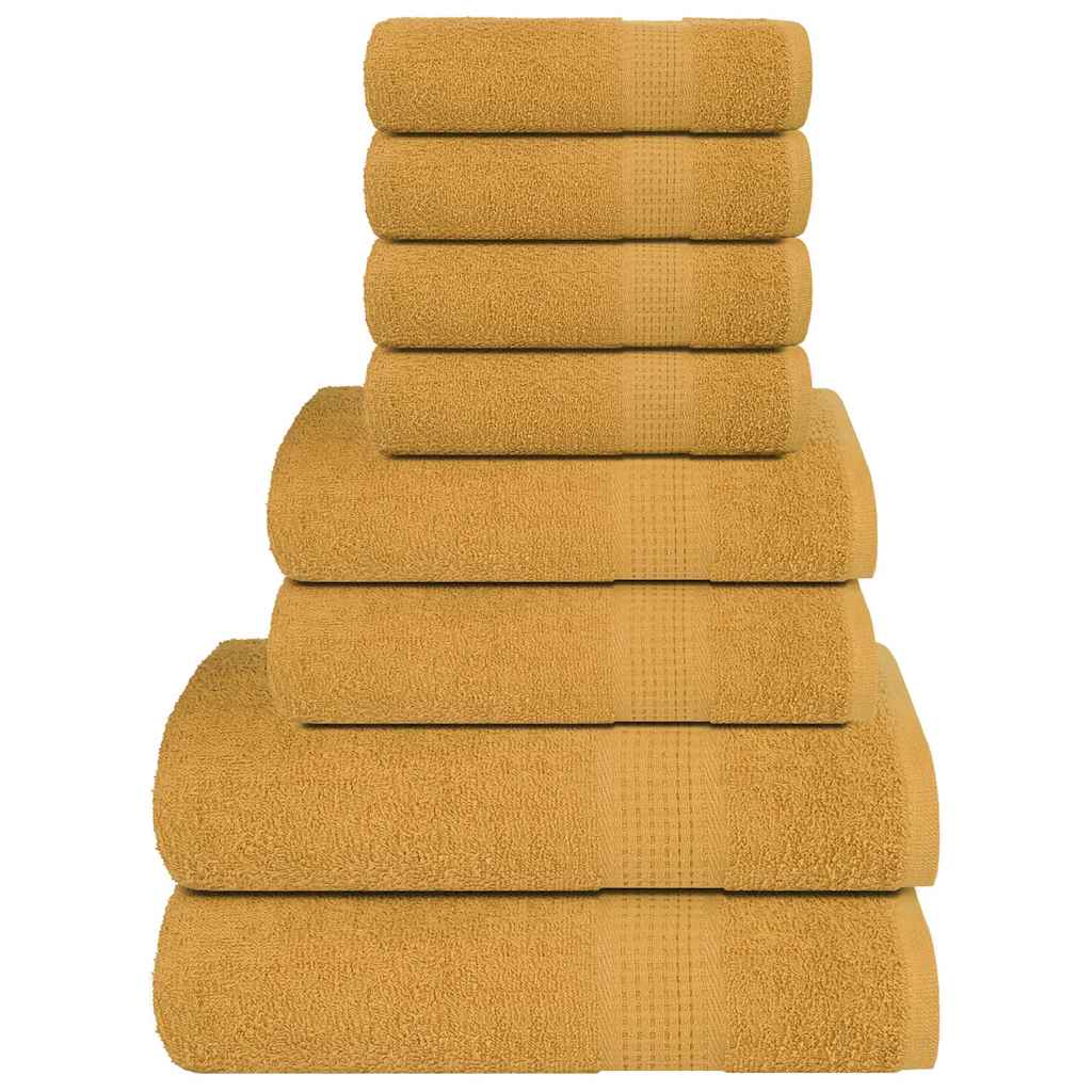 Set ručnika od 8 dijelova FROGN zlatni 360 g/m²