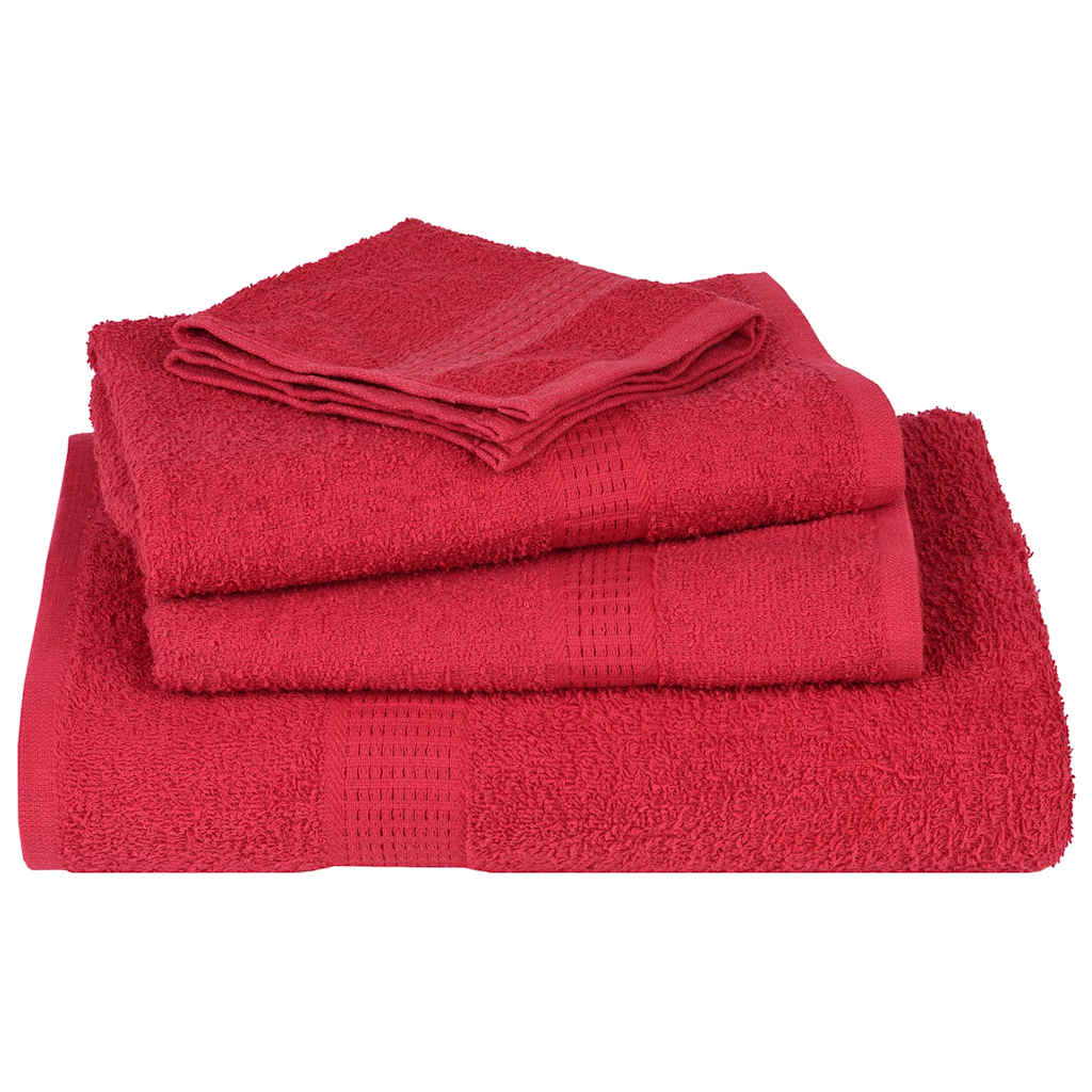 Set ručnika od 8 dijelova FROGN crveni 360 g/m²