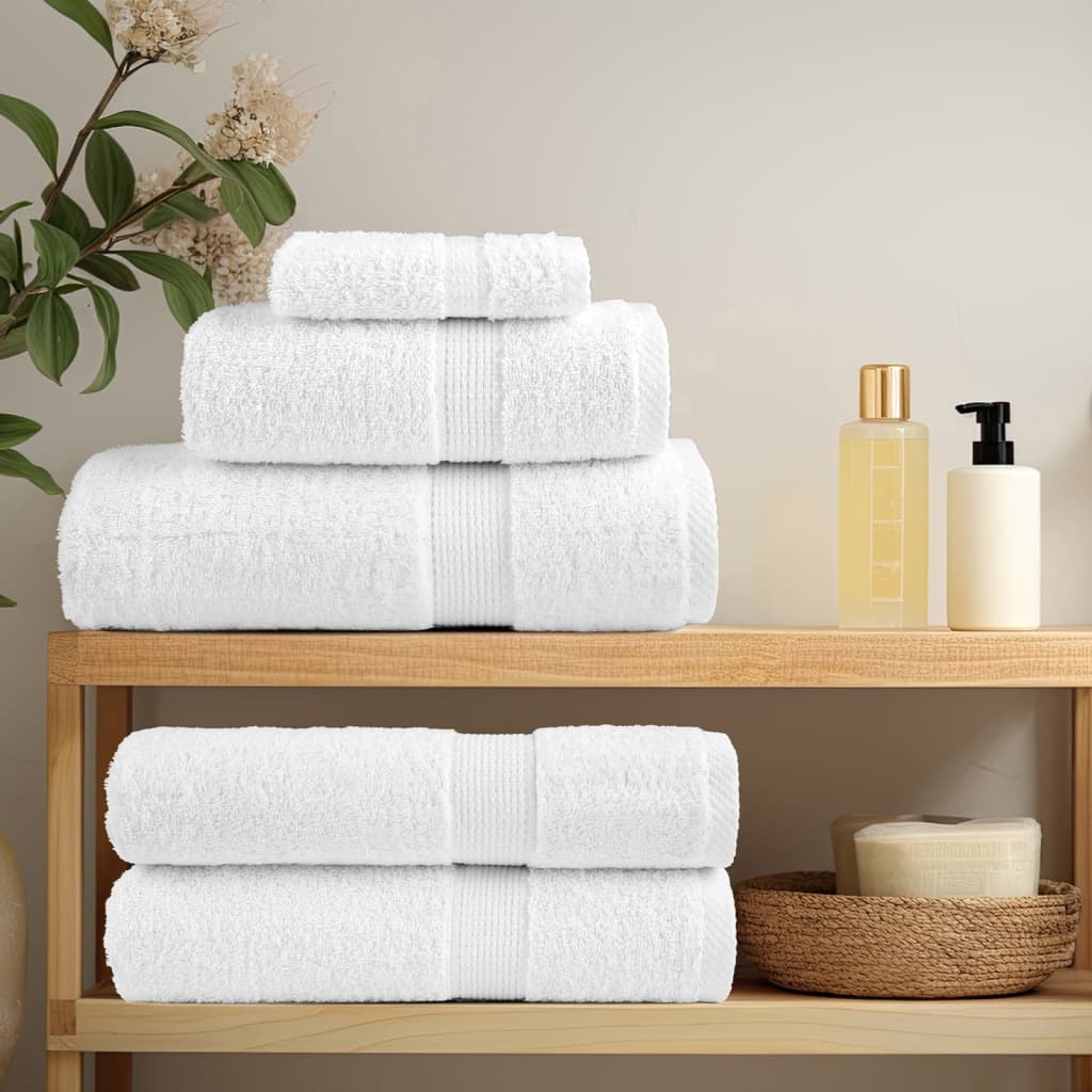 Premium ručnici za pranje SOLUND 4 kom. Bijeli 30x30 cm 600 g/m²