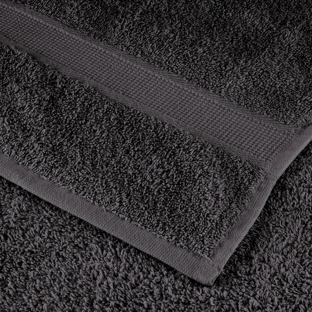 Premium ručnici za goste SOLUND 4 kom. antracit 30x50 cm 600 g/m²