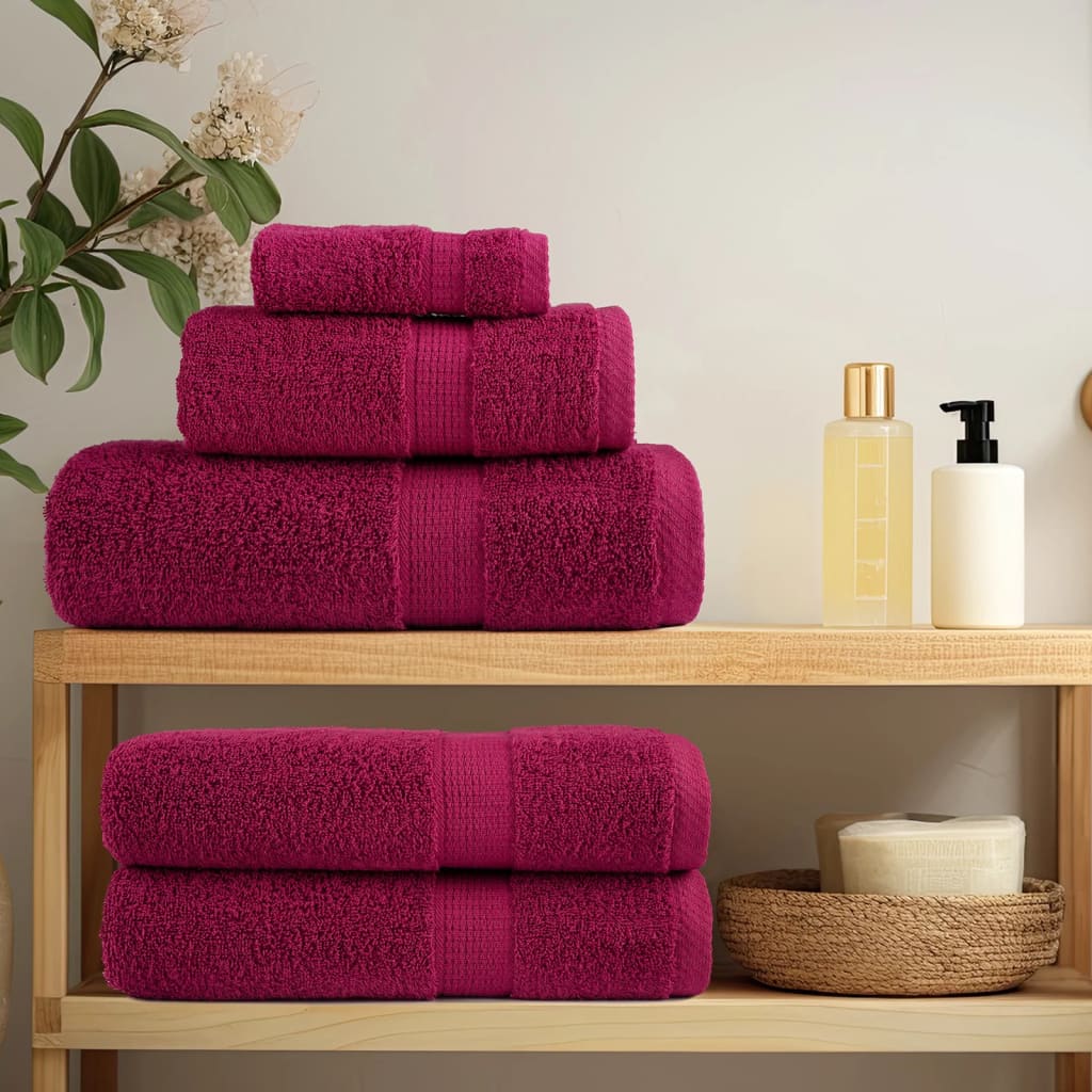 Premium ručnici za goste SOLUND 2 kom. bordo 30x50 cm 600 g/m²