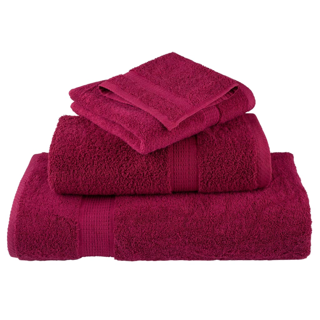 Premium ručnici za goste SOLUND 2 kom. bordo 30x50 cm 600 g/m²