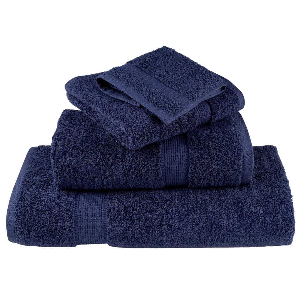 Premium ručnici za goste SOLUND 2 kom. tamnoplave boje 30x50 cm 600 g/m²
