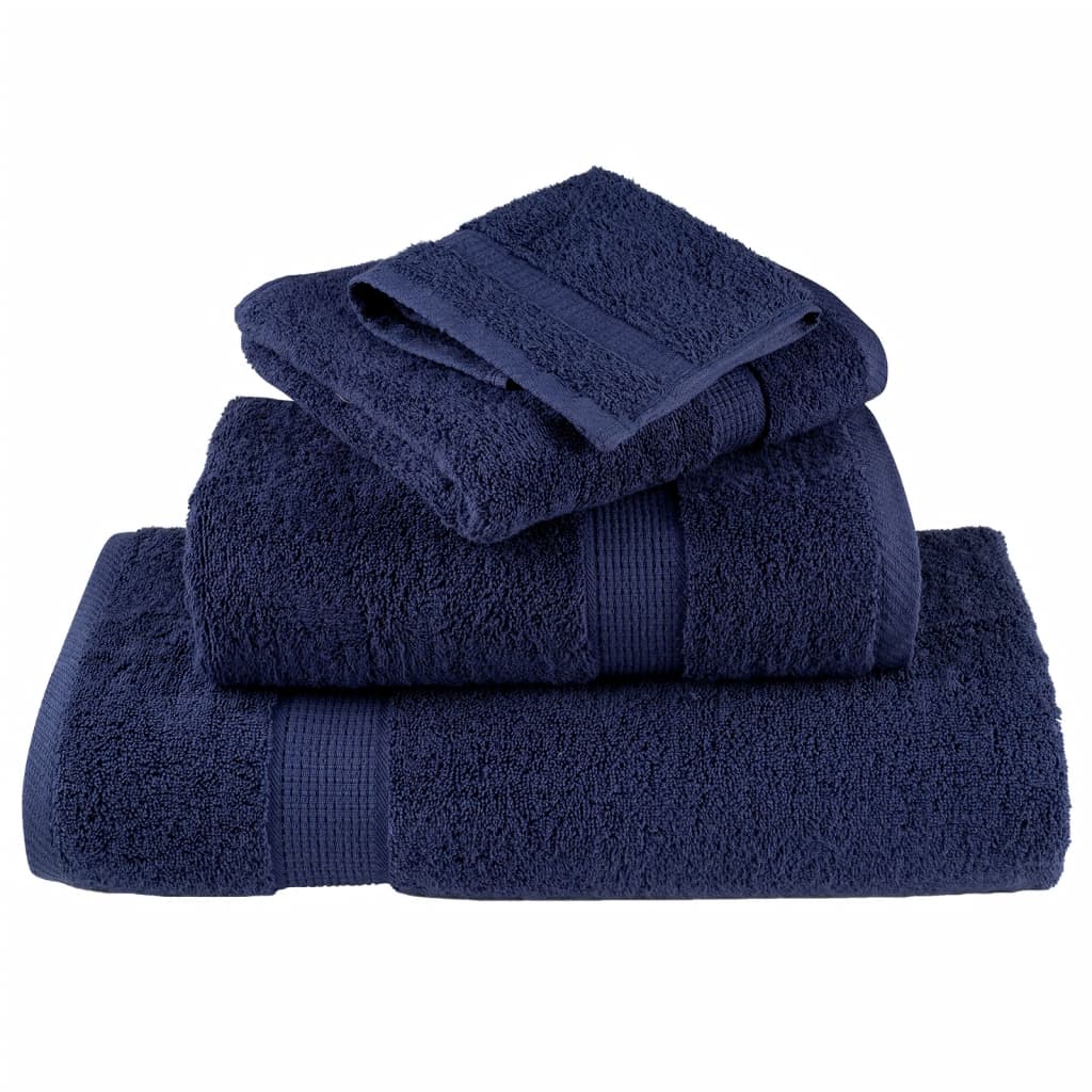 Premium ručnici za goste SOLUND 4 kom. tamnoplave boje 30x50 cm 600 g/m²