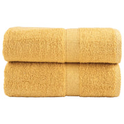 Premium ručnici za pranje SOLUND 2 kom. zlatne boje 30x30 cm 600 g/m²
