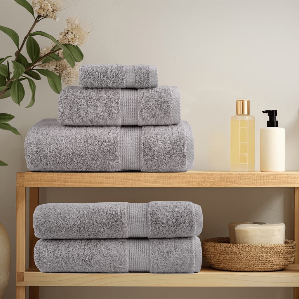 Premium ručnici za pranje SOLUND 4 kom. sive 30x30 cm 600 g/m²